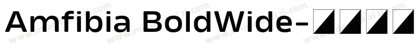 Amfibia BoldWide字体转换